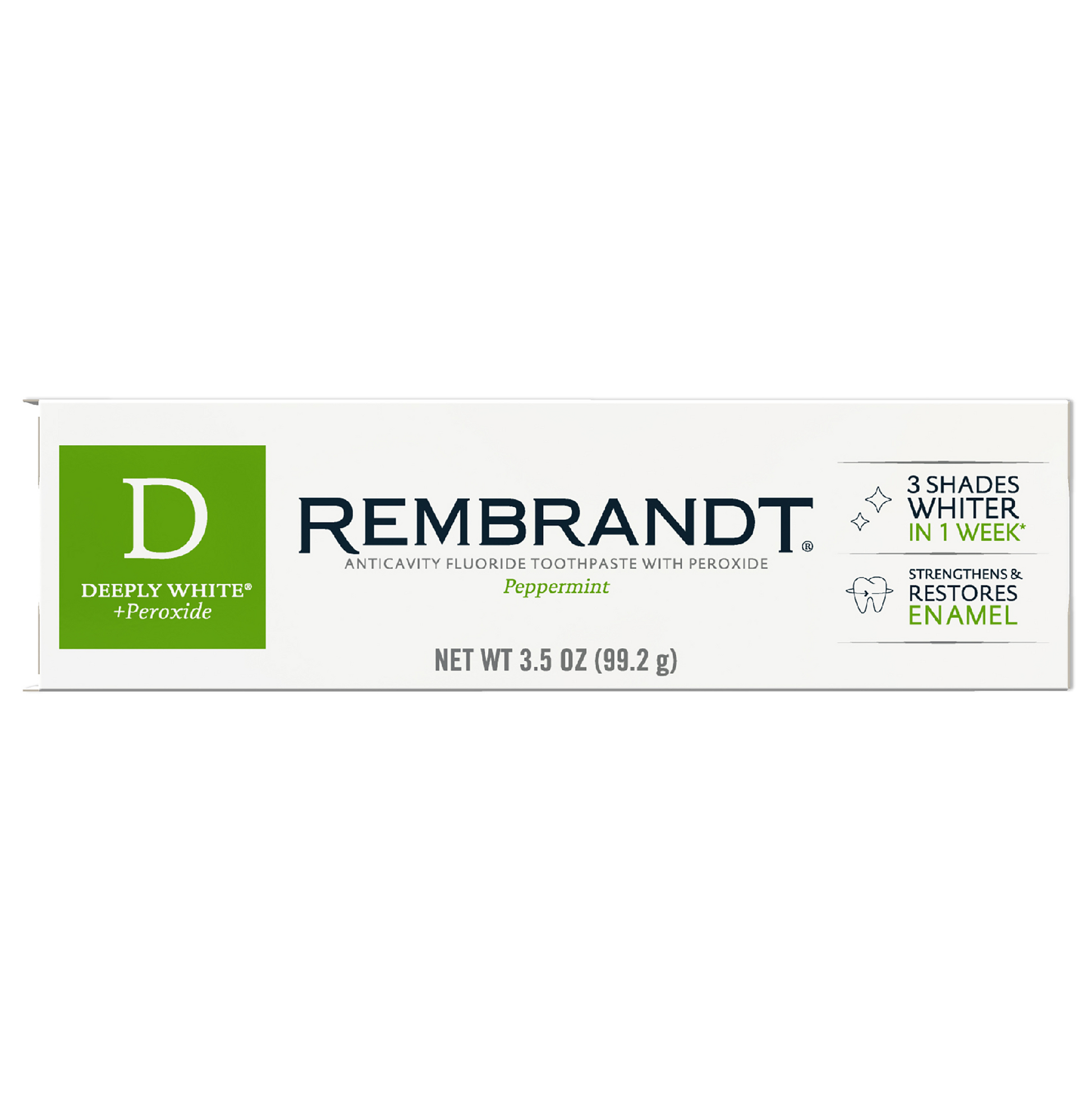 Deeply White + Peroxide Whitening Toothpaste, Peppermint
