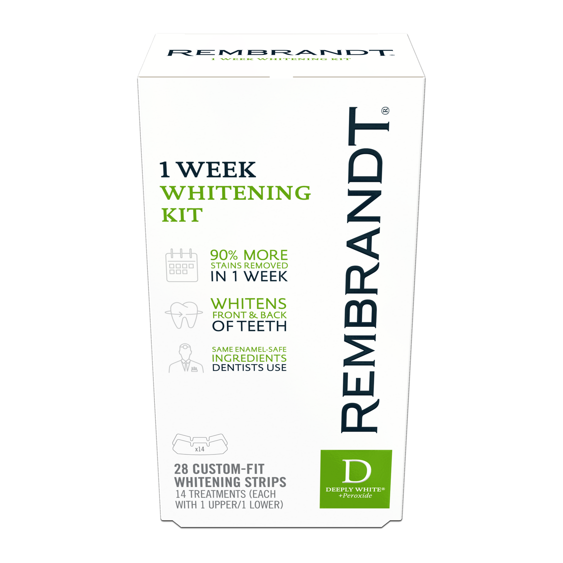 Deeply White + Peroxide 1 Week Teeth Whitening Kit – Rembrandt