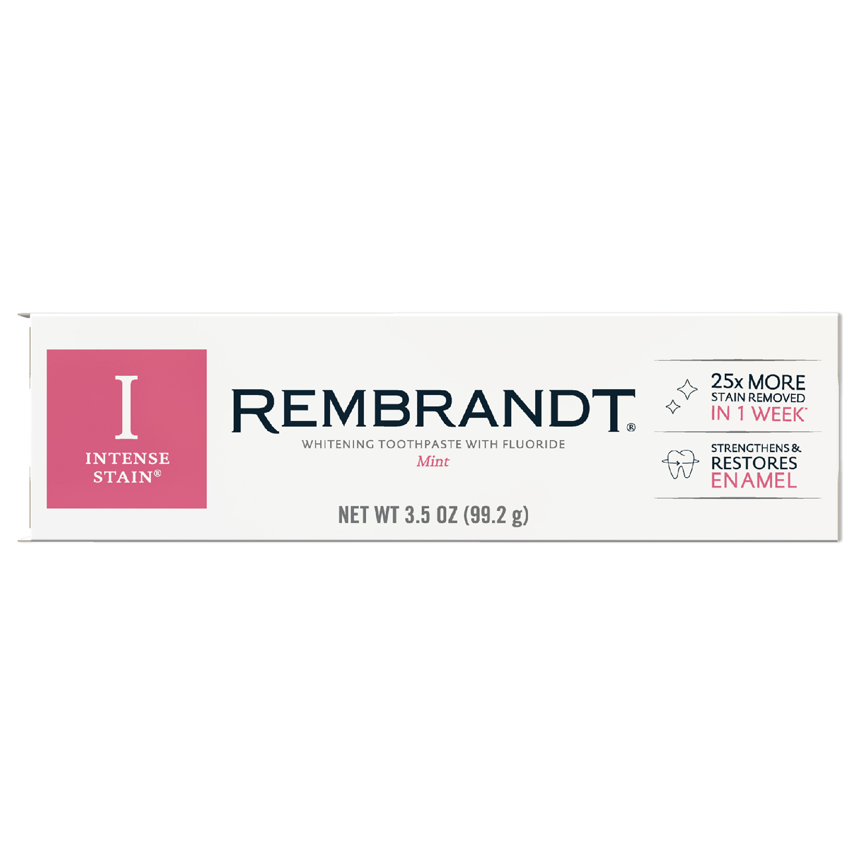 Intense Stain Whitening Toothpaste With Fluoride, Mint – Rembrandt